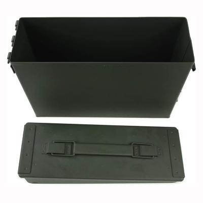 China Maxinun Metal Ammo Can 30/50 Cal, Waterproof Ammo Storage Box, Army Military Solid Containers Steel Case W325x H220 x H220 mm for sale