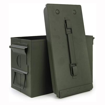 China Maxinun Metal Ammo Can 30/50 Cal, Waterproof Ammo Storage Box, Army Military Solid Containers Steel Case W325x H220 x H220 mm for sale