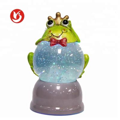 China Europe 2020 Spring Decoration Fancy Decorations Led Lights Spring Water Globe for sale