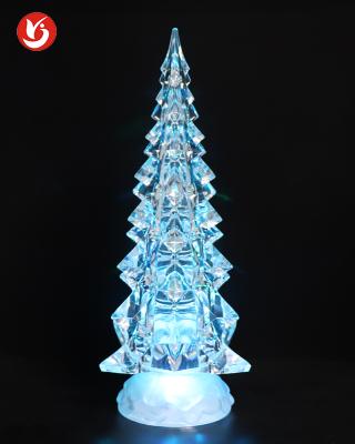 China PS Led Desktop Christmas Tree Stands Mini Christmas Tree Wholesale for sale