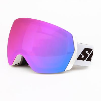 China Detachable Custom Skii Anti-Snowblindness Brand Snow Goggles UV Custom for sale