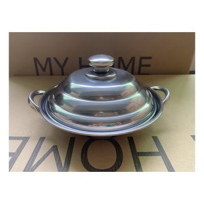 China New Modern New Arrival Style 410 Stainless Steel Buffet Pot With Lid Dominated Food Warmer Container for sale