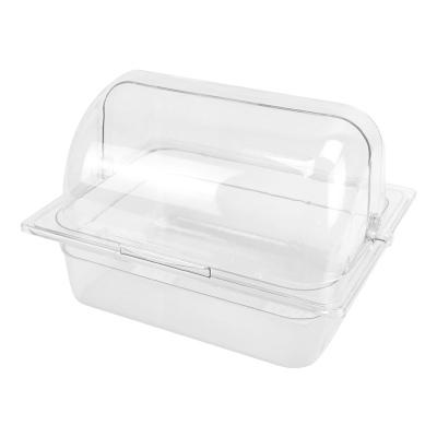 China High quality wholesale plastic dessert storage bin cheap plastic rectangular cake food box with lid for sale