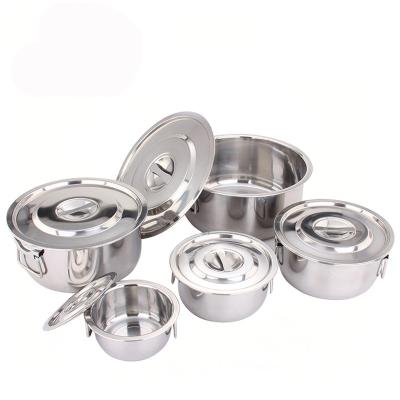 China Modern Custom Factory Direct Cheap Prices Various Styles Stainless Steel Cooking Pot With Lid for sale