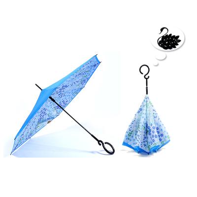 China New Arrival Swan Design Hanging Upside Down Luxury Reverse Umbrella for sale