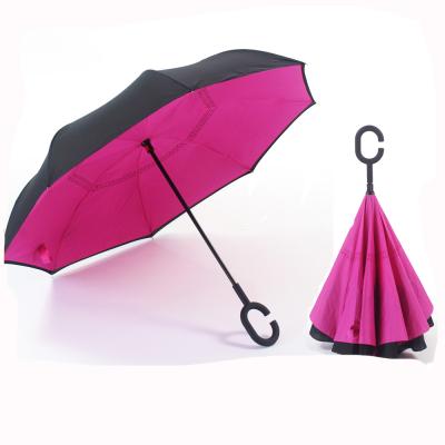 China All In 1 Magicbrella C Handle Upside Down Inverted Umbrella For Cars Awning Kazbrella Double Umbrella for sale