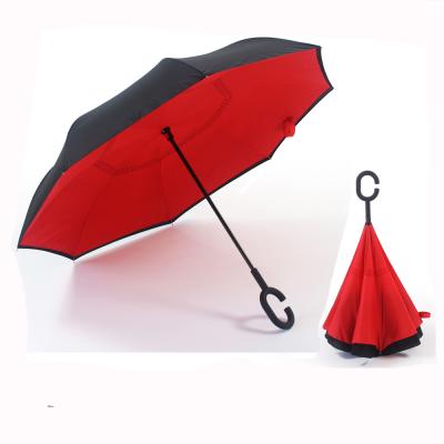 China 2020 Newest Hanging Type Double Color Reversible Upside Down Umbrella for sale