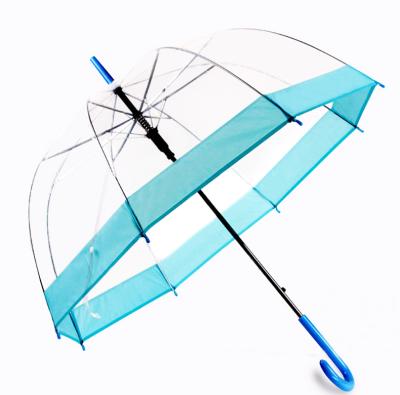 China Sale Clear Umbrella PVC Plastic Dome Shape Transparent Clear Umbrella for sale