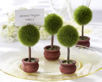 China Resin Ywbeyond Plant Tree Photo Frame Place Card Holder Potted Wedding Party Table Decoration for sale