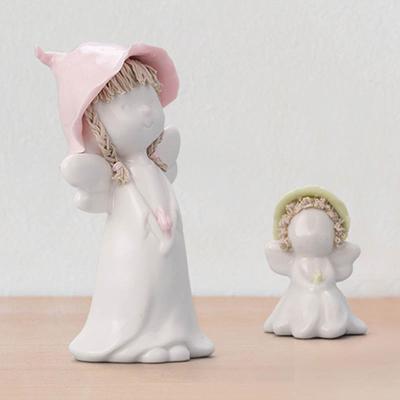 China Home Decor Ywbeyond Porcelain Crafts Angel Figure Figurine The Flower Child Lunlun Home Decor Wedding and Marry Decorations Favors for sale