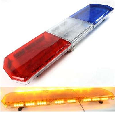 China Flash lightbar towing lightbar car strobe lightbar recovery truck PC dome police ambulance lightbar aluminum utility vehicle lightbar for sale