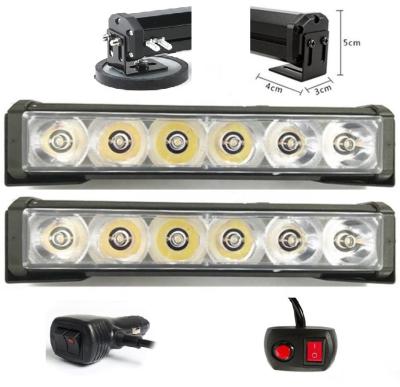 China The option for constant off light 7.5 watt ultra bright inc. 56 inch road 3 led bar light with high transparency lens option for road bar or flash strobe bar for sale