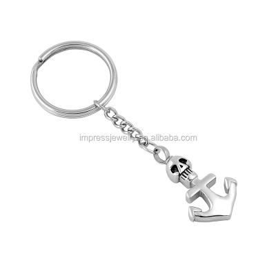 China IJK2023 Stainless Steel Personalized Accessories Stainless Steel Skull Hand Keychain Cremation Urn Key Chain For Ashes for sale