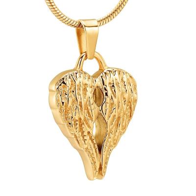 China Other Wings Cremation Jewelry Stainless Steel Urn Necklace For Ashes Your wings are ready, but my heart is not for sale