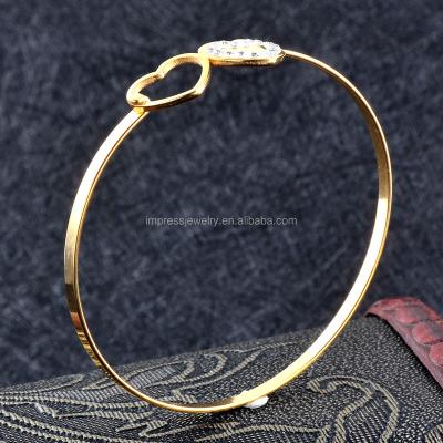 China Famous Jewelry Luxury Classic Pulseira Rose Gold Stainless Steel Brand Bracelets And Bracelets Female Heart Forever Love Bracelet For Women for sale