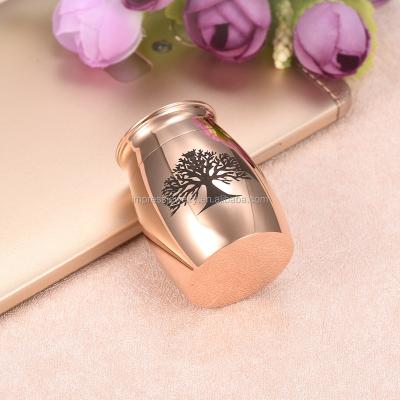 China High Polished Dongguan 316L Tree Pendant Ash Jar Jewelry Funeral Cremation Ash Urn Bottle Stainless Steel Life Cremation for sale