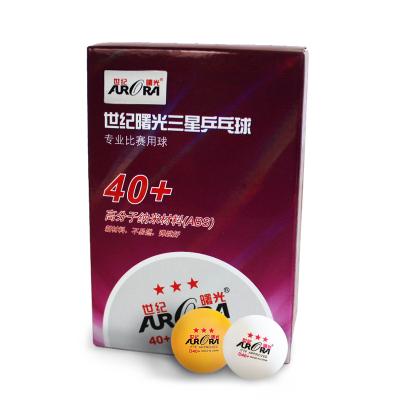 China interior & Outdoor Sport AURORA Offical ITTF Standard Approved Table Tennis Ball High Quality Three Star Ping Pong Ball for sale