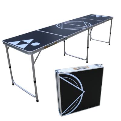 China Outdoor Table Folded Portable Aluminum Pong Table Outdoor Beer Game Game Table for sale