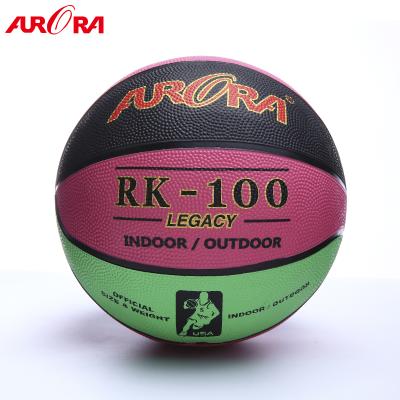 China Durable Promotional Rubber Basketball Balls 8 Boards Custom Size 7 Basketball for sale