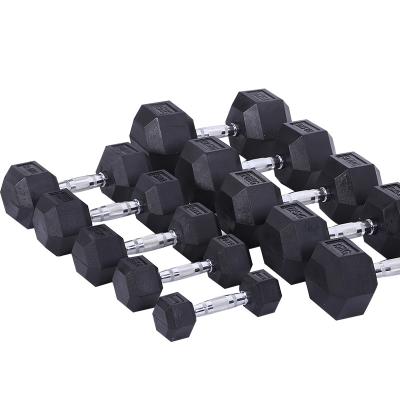 China Factory Unified Weight Supplied Gym Workout Workforce Weightlifting Training Black Hex Dumbbells for sale