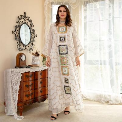 China U Four Seasons Universal Arabic Branch Sequin. Chic Women's Polyester Window Dress Adult Screen Embroider Clothing for sale