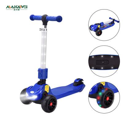 China Child Height adjustment Folding three wheel Scooter for kid for sale