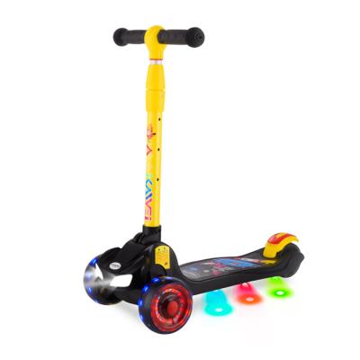 China PU Size 3 Wheel PU Snap Adjustable Kids Kick Scooter Outdoor Scooter for sale