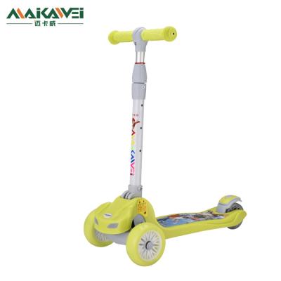 China Good Quality PU Outdoor Scooter 3 Flashing Wheels Kick Scooter For Kids for sale