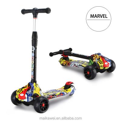 China Durable PU Wheel Wide Wheel With Lightweight Folding Kids Kick Scooter for sale