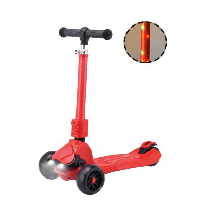 China PU Wheel 2022 Style LED Tube 120mm Flashing New Wheels Kick Scooter For Kids for sale