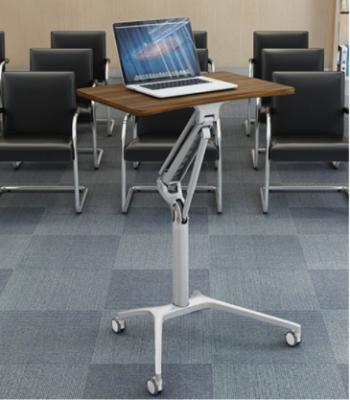 China (Height)Ergonomic Lift Adjustable Desk With Wheels Mobile Desk Portable Height Adjustable Laptop Table for sale