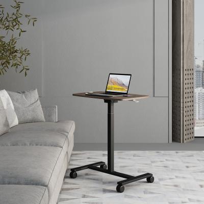 China Adjustable (Height) Laptop Side Table Metal View Elevating Mini Wood Movable Laptop Desk for sale