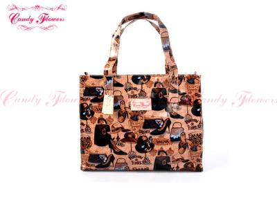 China Fashion Large Printed Reusable Shopping Bags Customized For Female for sale