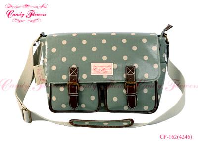 China Green and Pink polka dot crossbody bag , cute messenger bags for women for sale