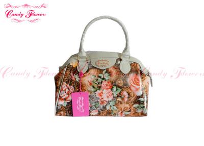 China Big Summer Floral Printed Handbags , Beautiful Womens Hand Bags for sale