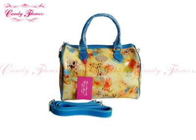 China Environmentally Friendly Handbags Floral Canvas Bag with Double Hands for sale