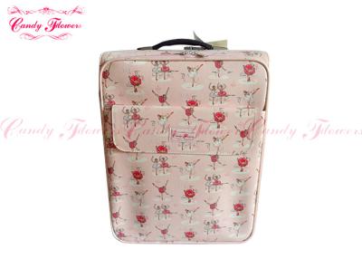 China Girls Pink rugged travel luggage 20 inch cute 2 wheel suitcase for sale