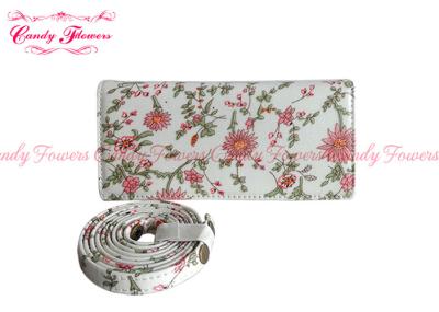 China Elegant Small White Floral Girls Messenger Bags Lovely with Long Belt    for sale