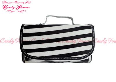 China Lovely Stylish Cosmetic Bag Water Proof Long String Pattern With Mirror for sale