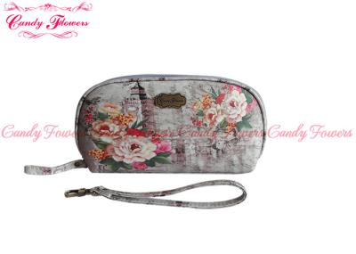 China Vintage Peony Digital Ladies Card Wallet Fashionable Flowers with zipper for sale