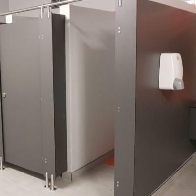 China Modern HPL Toilet Compartment Partition Panel PVC Bathroom Partition for sale