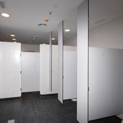 China Modern Phenolic 12mm Cubicle Toilet Wall Partitions for sale