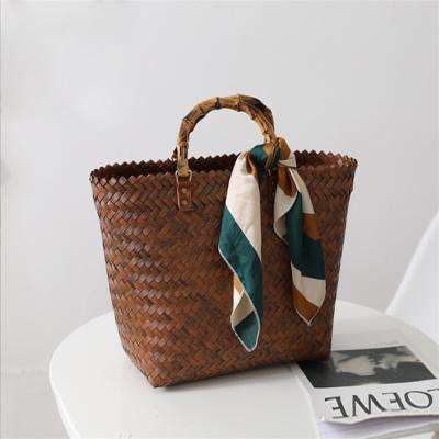 China 2022 Fashion Fashion New Women's Handmade Woven Woven Bag To Bag High Quality Woven Handbag for sale