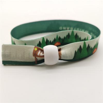 China business gift fabric event wristbands/festival custom wrist bands with sublimation logo for sale