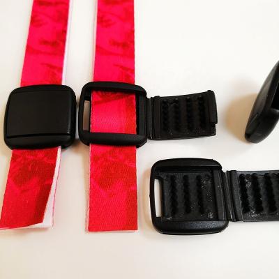 China Promotional Europe Festival Cloth Wristband With Plastic Lock For Ticket for sale