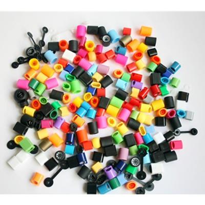 China One way lock with teeth inside plastic lock for one time use party ticket fabric wristband for sale