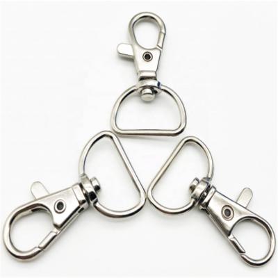 China Retail Industry Swivel Hook Snap Lanyard Main Chain Hook With D Ring Size 20mm for sale