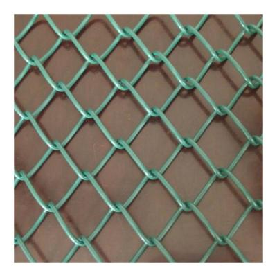 China Easily Assembled Good Quality Green PVC Coated Weave Chain Link Mesh Fencing Decorative Garden Fence Roll for sale