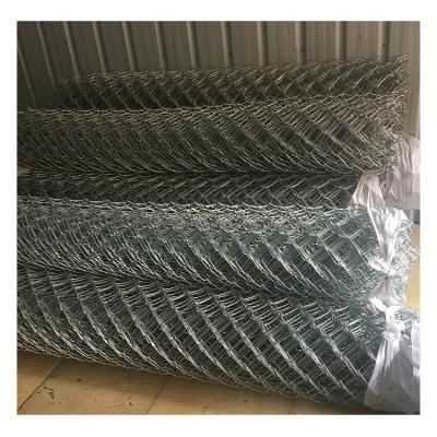 China Easily Assembled High Quality Galvanized And Pvc Coated Cyclone Wire Diamond Mesh Chain Link Fence For Baseball Fields for sale