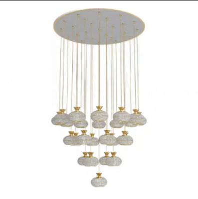 China Modern Modern Hanging Pendant Light Design Crystal Round Lamp Dining Room Living Room LED Chandelier New for sale